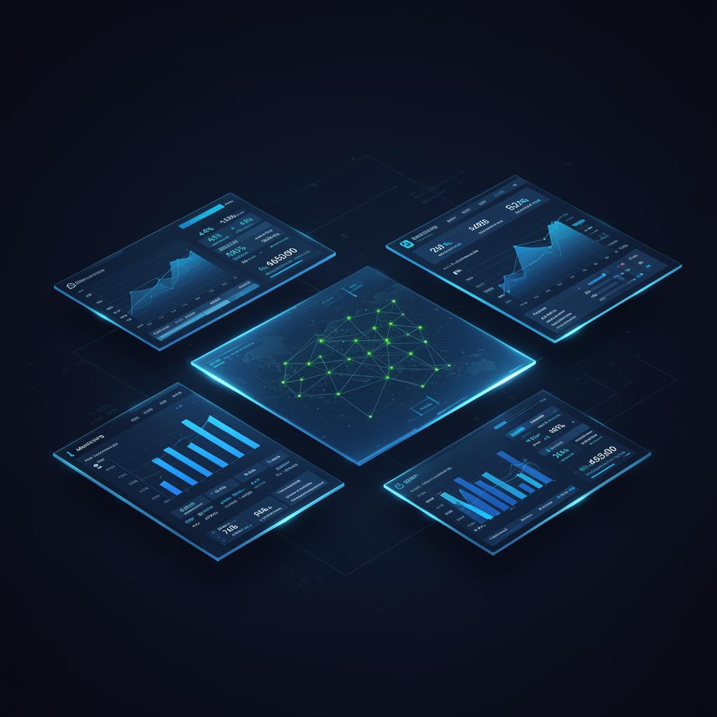 Dashboard de monitoramento corporativo